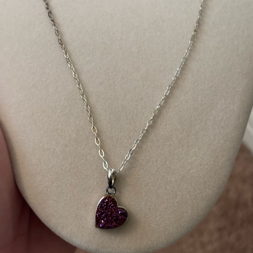 Milor Italy 925 Heart Necklace New Beautiful 18”
